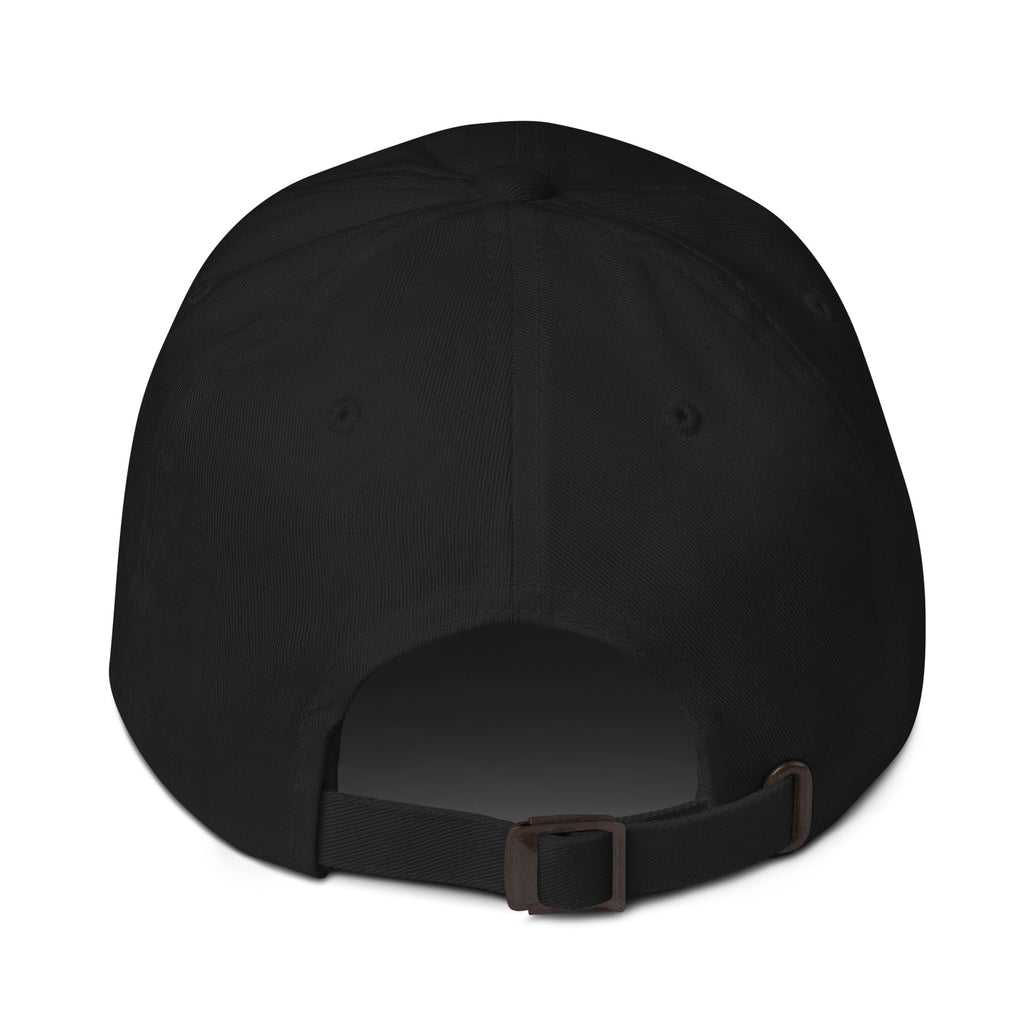 Black cap on a white background (back).