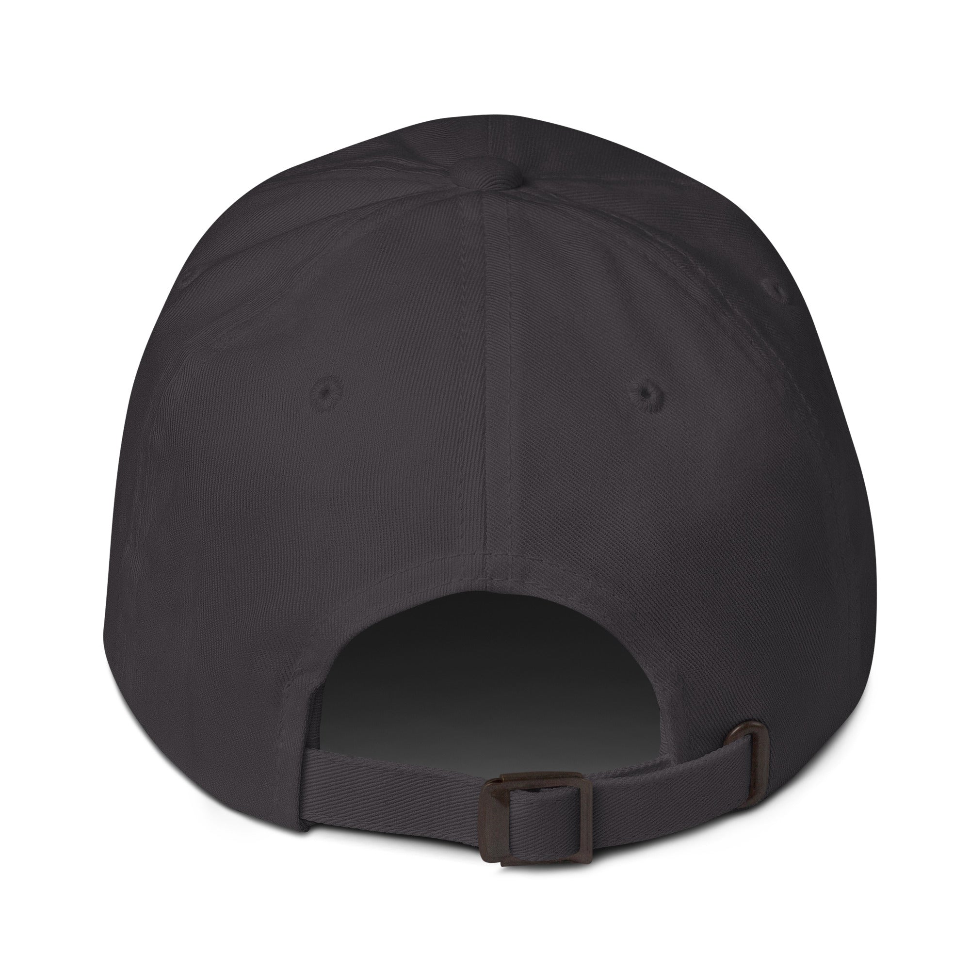 Dark grey cap on a white background (back).