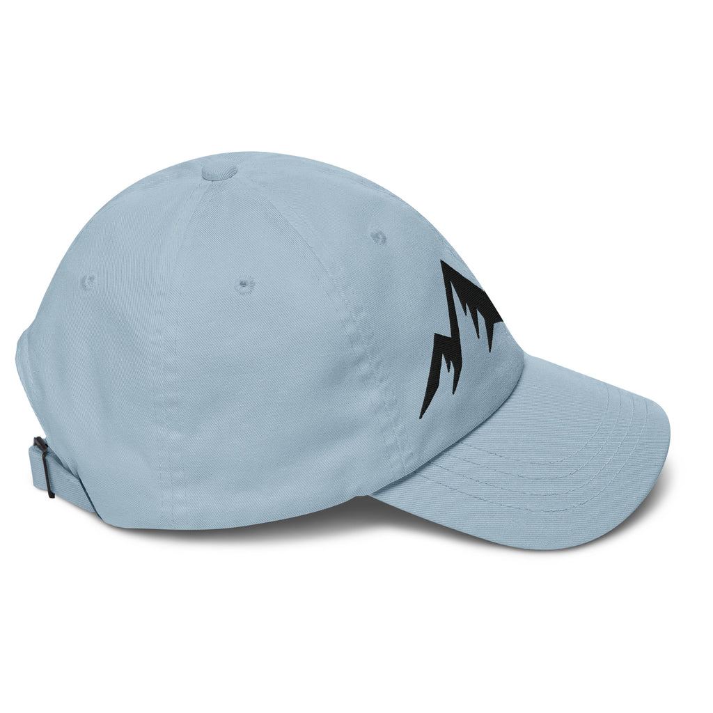 Light blue cap on a white background (right).