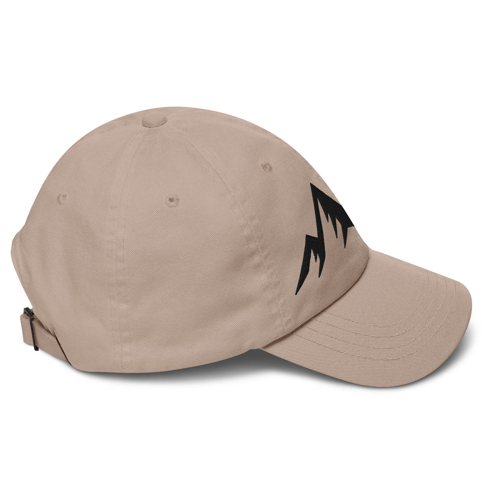 Beige cap on a white background (right).