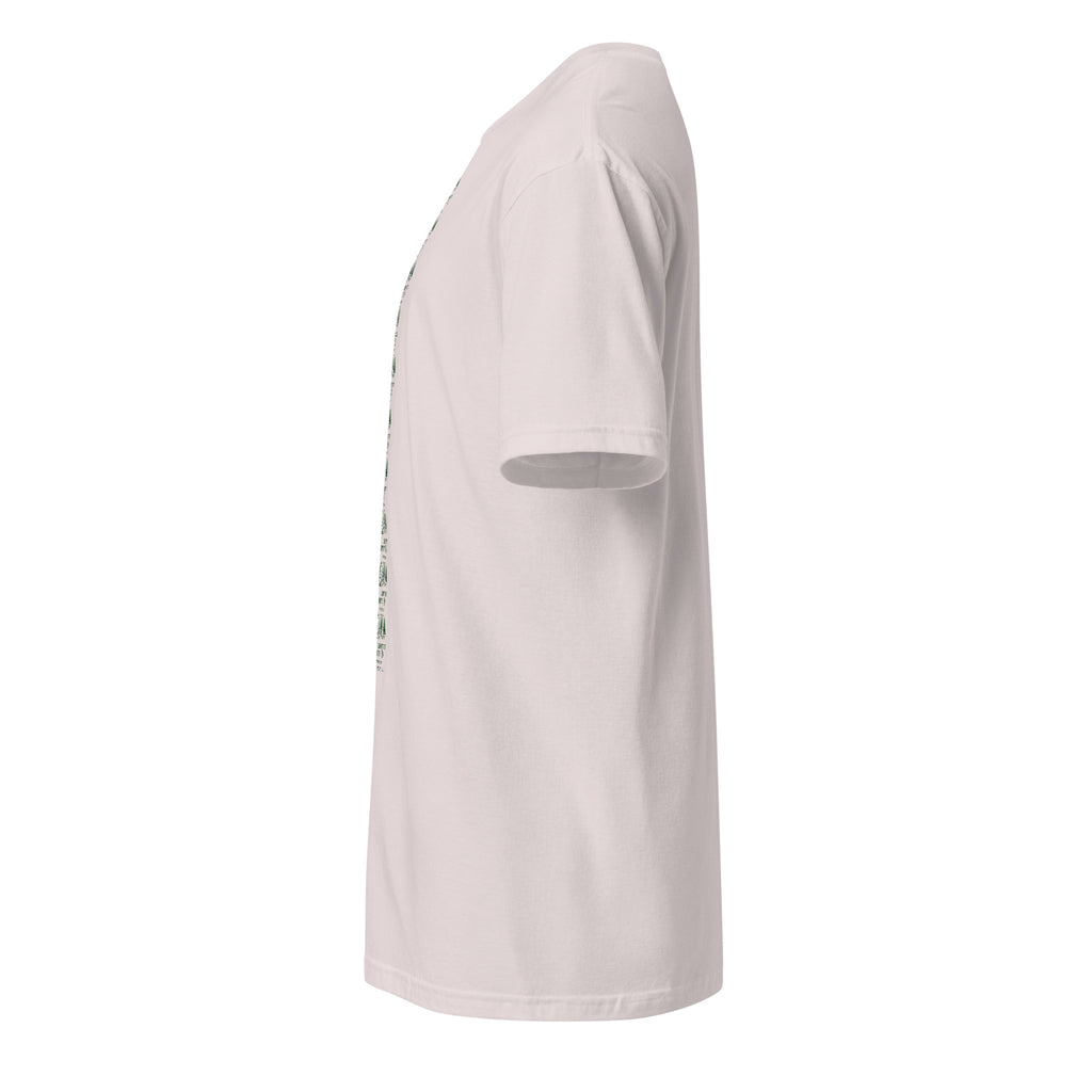 Ice grey t-shirt on a white background (left).