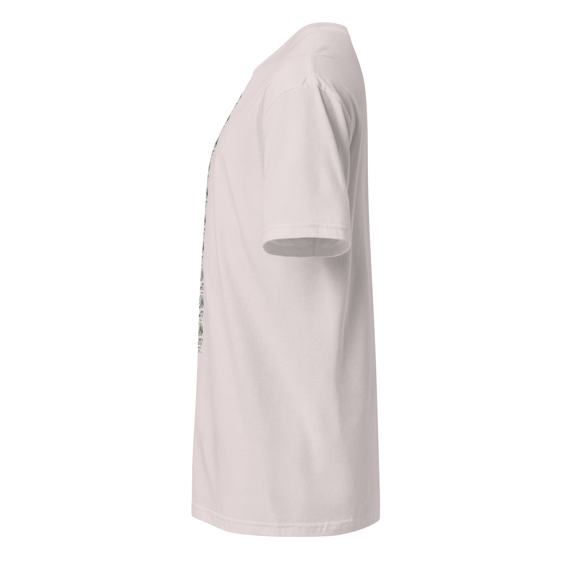 Ice grey t-shirt on a white background (left).