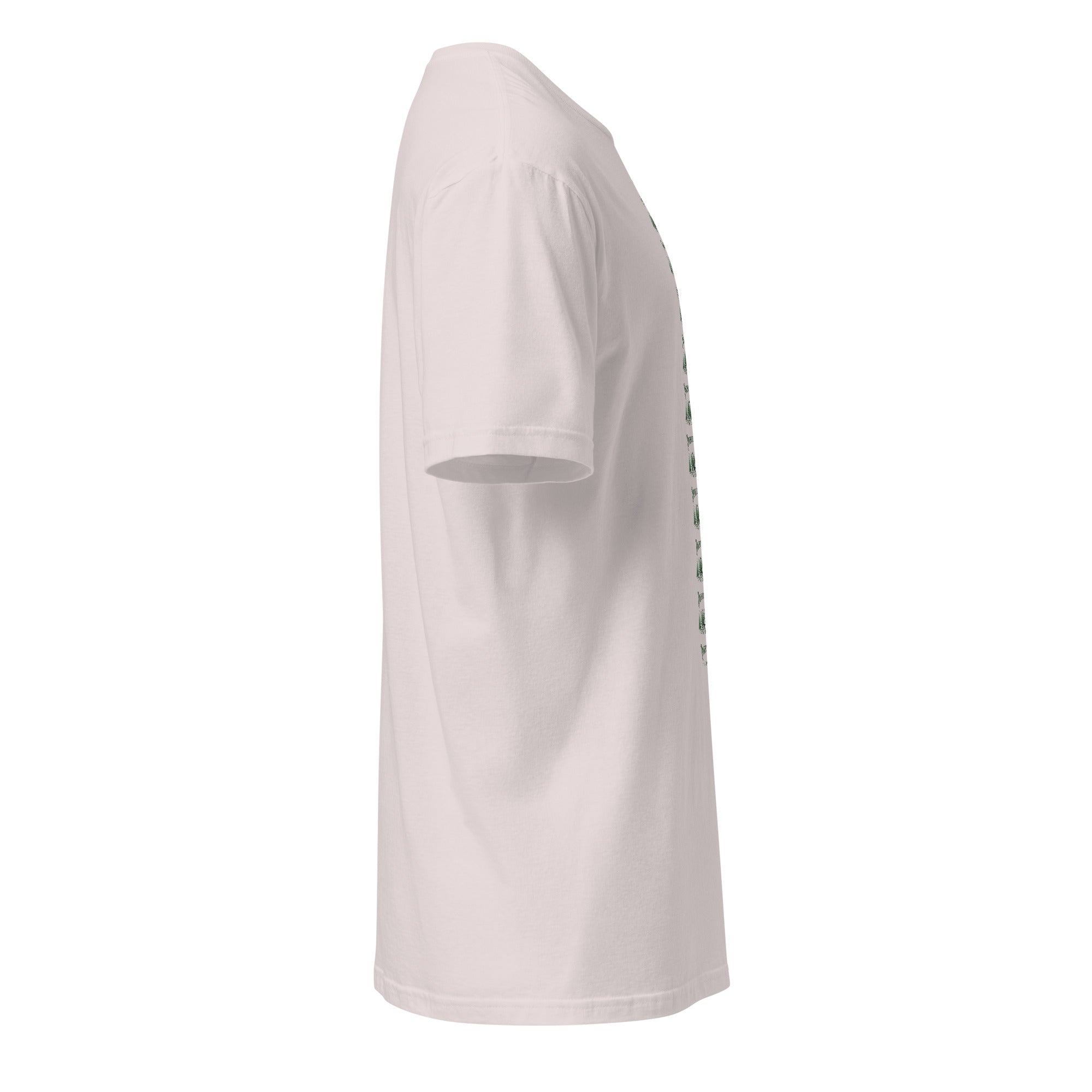Ice grey t-shirt on a white background (right).